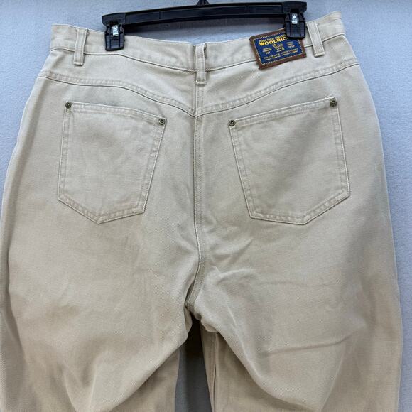 Woolrich John Rich and Bros Pants Women's 16 Khaki High Rise Straight Leg VTG - Picture 4 of 15